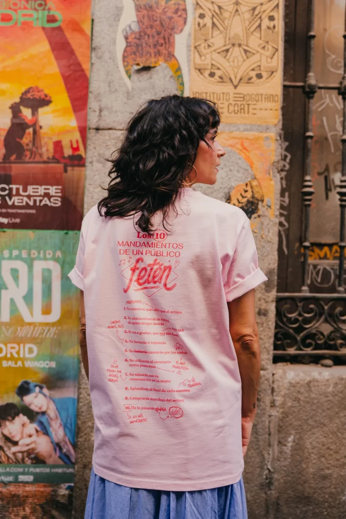 camiseta fetén rosa